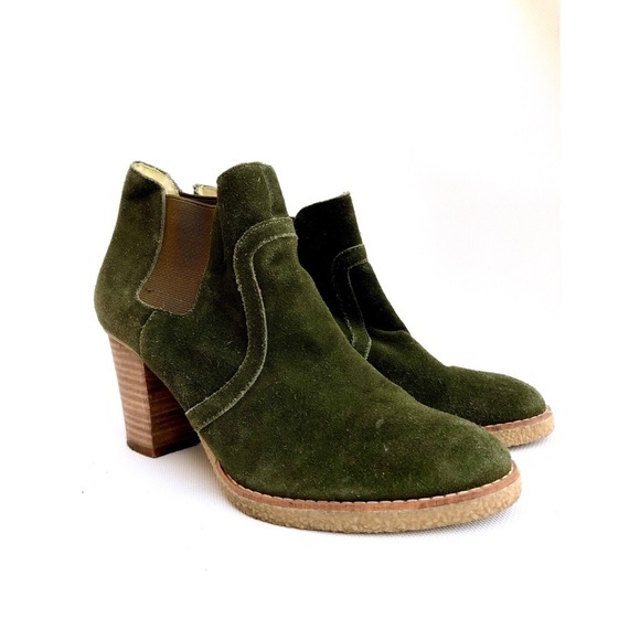 Gap Green Suede Ankle Boots - Picture 6 of 8